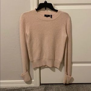 Theory Wool Blend Light Pink Sweater